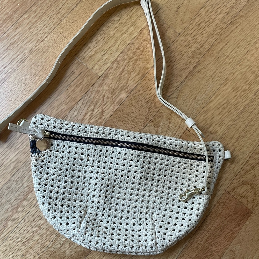 Clare V, grande Fanny, cream rattan